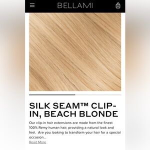BELLAMI Silk Seam Clip-In, Light Blonde